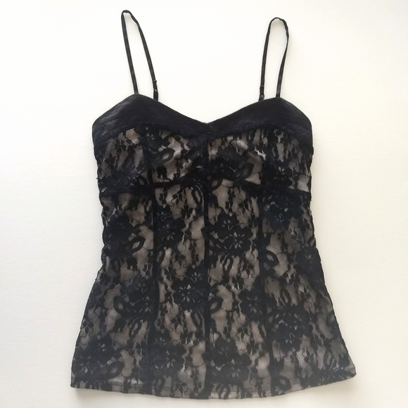 Express Black Lace Top - Picture 3 of 8